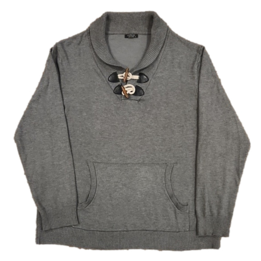COOFANDY Gray Sweater Shirt Jacket